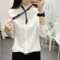 long elegant slim, sleeves, 2018 stock new White Ready autumn, shirt, style,