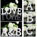 A-N & S-V ? Letters White Wooden Wall Hanging Wedding Party Birthday Home DIY Decoration