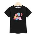 2018 summer baby tees candy pattern girl dresses kids cotton t shirt child tops