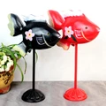 1 pair Painted Wooden Fish Sculpture for Home Decorations