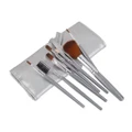 VINS Silver Cosmetic Make Up Brush 7 PCS Set Kit