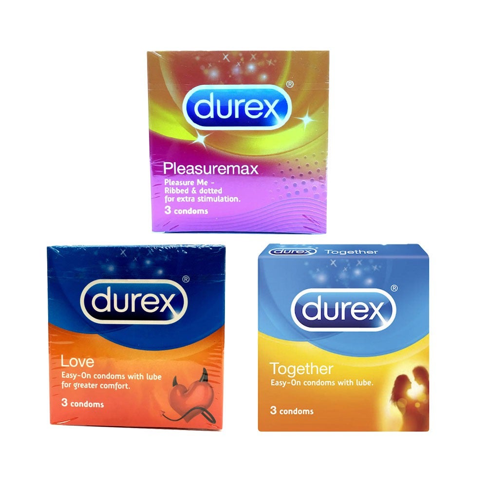 Durex Pleasuremax + Love Easy On + Together Easy On 3's