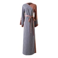 Time and Grace Wrap Dress - Brown