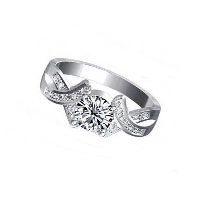 NIMY Genuine 925 Silver Ring Swarvoski Diamond for Women | Maiden of Love