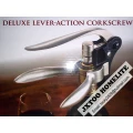 Deluxe Lever-Action Corkscrew Wine Accessories Set 4-in-1