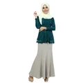 Ethereal Blouse Muslimah - Green