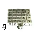DIY Jewelry Antique Alphabet Letter Cubic Charm