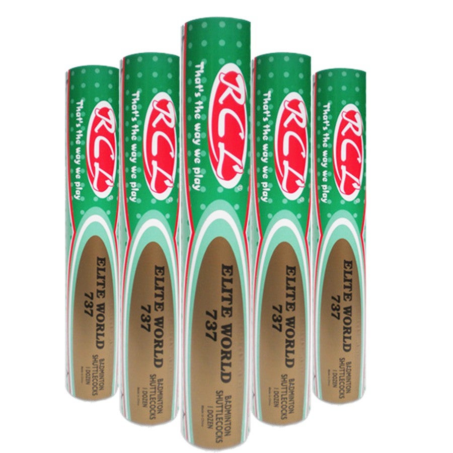 RCL EliteWorld 737 Badminton Shuttlecock (5 Tubes)