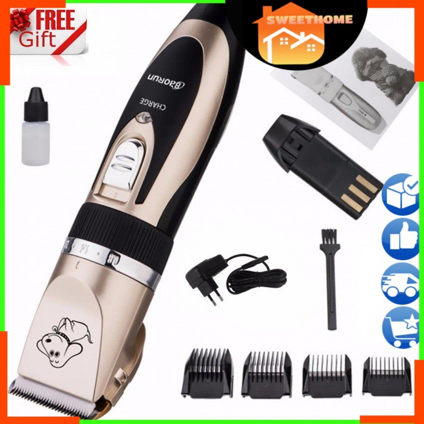 EcoPet Baorun Grooming Kit Animal Pet Shaver Cat Dog Hair Trimmer Clipper Shaver Set