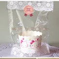 BP0005 ~ White Lace Bow Dessert Bag