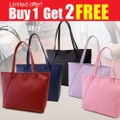 [Buy 1 Get 2 FREE] Korean Style Cross Pattern Tote Bag