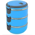 3 Tier Tiffin Stainless Steel Lunch Box / Tiffin Carrier (Blue,Green,Orange)