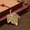 Leaves bookmark business gifts creative retro metal hollow sycamore leaf
