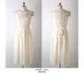 30208 Elegant Two Piece Lace Long Dress