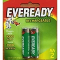 EVEREADY RECHARGEABLE BATTERIES 2's AA 1300mAh