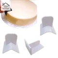 Cake Smoother Set Polisher Plastic Round Edge Rectangular Cake Fondant