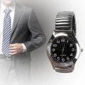 1x Men/Women Fashion Quartz Stainless Steel Band Business Wrist Watches black