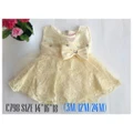 Newborn to 2Y - Kids Baby Girl Princess Dress / Party Wedding Dress - Champagne