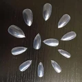 600Pcs Artificial Sharp Nails Tips Fake Full Cover DIY Pointy Stiletto Clear