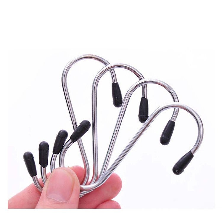 Premium S Shaped Hooks Hanger Clothes Towel Storage Holder for Bathroom Kitchen