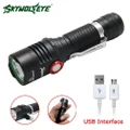 6000LM 5 Mode CREE XML T6 LED Flashlight Torch Lamp Camping Light + USB Cable
