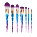 7pcs Rainbow Unicorn Oval Colorpro Makeup Brush Set kokobuy