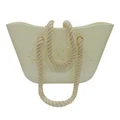 Jelly Shoulder Bag With Heart Shape (White)