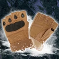 ?Clearance Sale? Tactical Gloves Military Fingerless Hard Rubber Mittens