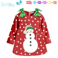 Snowman Christmas Polka Dress XM023 RED