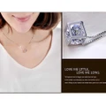 Fashion Women's 925 Sterling Silver Chain Crystal Rhinestone Necklace Pendant