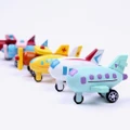 1pc Multi-pattern Mini Wooden Airplane Educational Toy