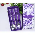 Tableware gift set 3 pcs wedding gifts stainless steel chopsticks spoon fork