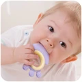 Food-grade silicone teether baby teether bite hand-held plastic teething rings
