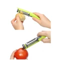 Multifunction 3 in 1 rotary cutter head peeler fruit vegetable peeler