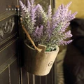 Lavender hemp rope handle bucket retro nature simulation flowers suits