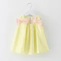 Baby Girls Princess Dress Pageant Print Sleeveless Bowknot Dresses