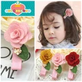Lovely little girl flower hairpin