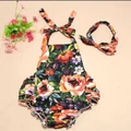 Floral Rompers with Headband
