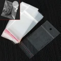 200 Pcs 5*10cm Self Adhesive Seal Jewelry Bags OPP Clear For Packaging