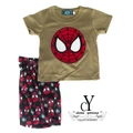 CY-8937 Kid Children Superhero Suit Shirt Pant Spiderman Avengers - Yellow