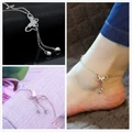 Women Butterfly Hollow Chain Anklet Ankle Bracelet