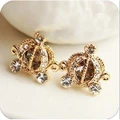 Cinderella Carriage diamante earrings