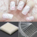 30 Sheets 3D Lace Nail Art Stickers Manicure Tools
