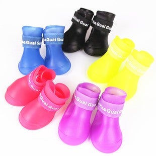 Fashion Hot Pet Rainshoes Cute Dog Antiskid Shoes