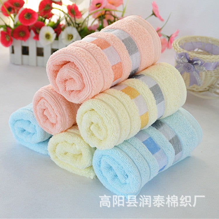 Stripe pure cotton towels Environmental super-soft cotton towel