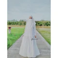 Dress Putih suci Baju Nikah Baju muslimah Maternity Dress Baju mengandung