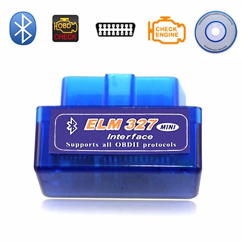 Bluetooth Mini VGate Scan OBD OBD2 V2.1 OBDII Auto Torque Scanner tool ELM327 CD
