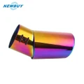 Universal Stainless Steel Auto Car Vehicle Curved Exhaust Muffler Tail Tip Pipe
