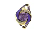 Sanwood Womens Crystal Bangle Bracelet Watch Purple