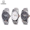 Fashion Vander Men's Stainless Steel Quartz Waterproof Date Wrist Watches
